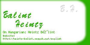 balint heintz business card